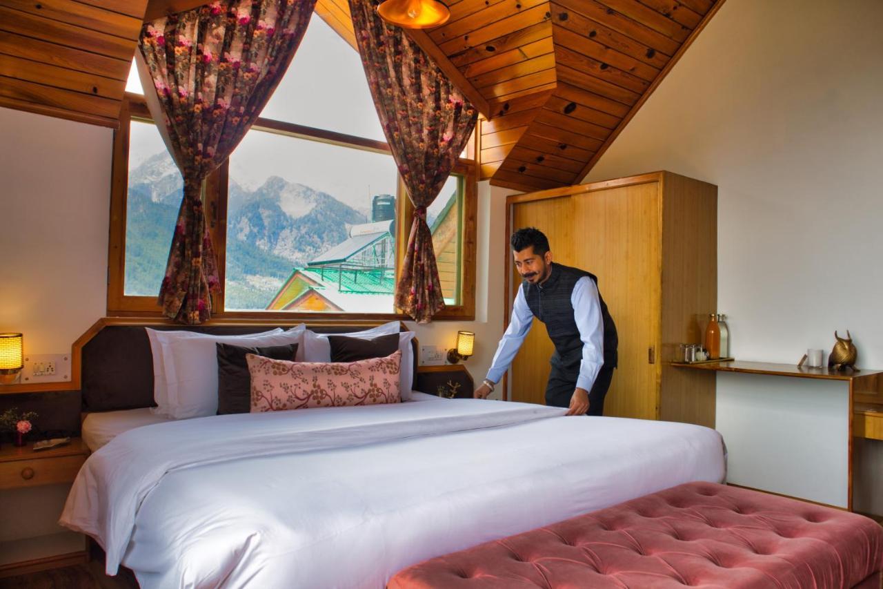 The Wooden Chalet, Manali Exteriör bild